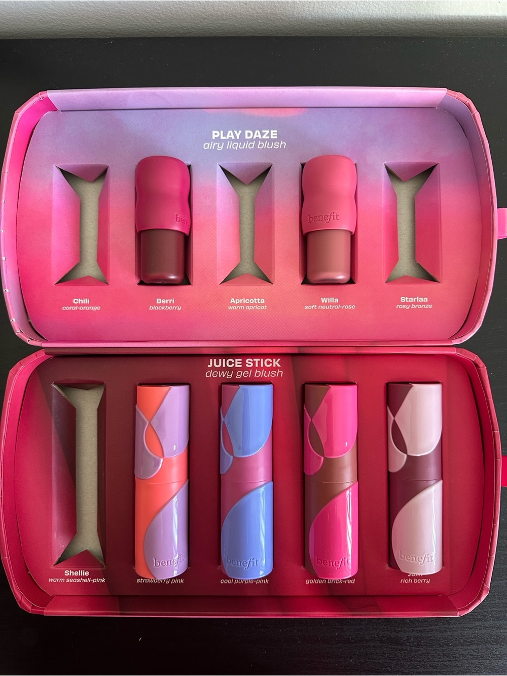 Benefit Play Daze & Juice Stick Blush Set with 6 Shades